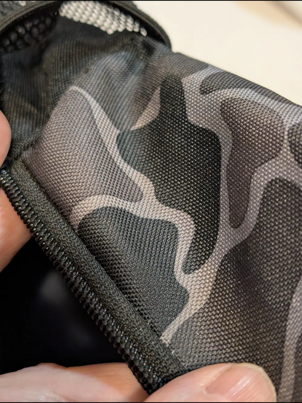 adidas Kid's Gray Camo Backpack with Yellow Logo